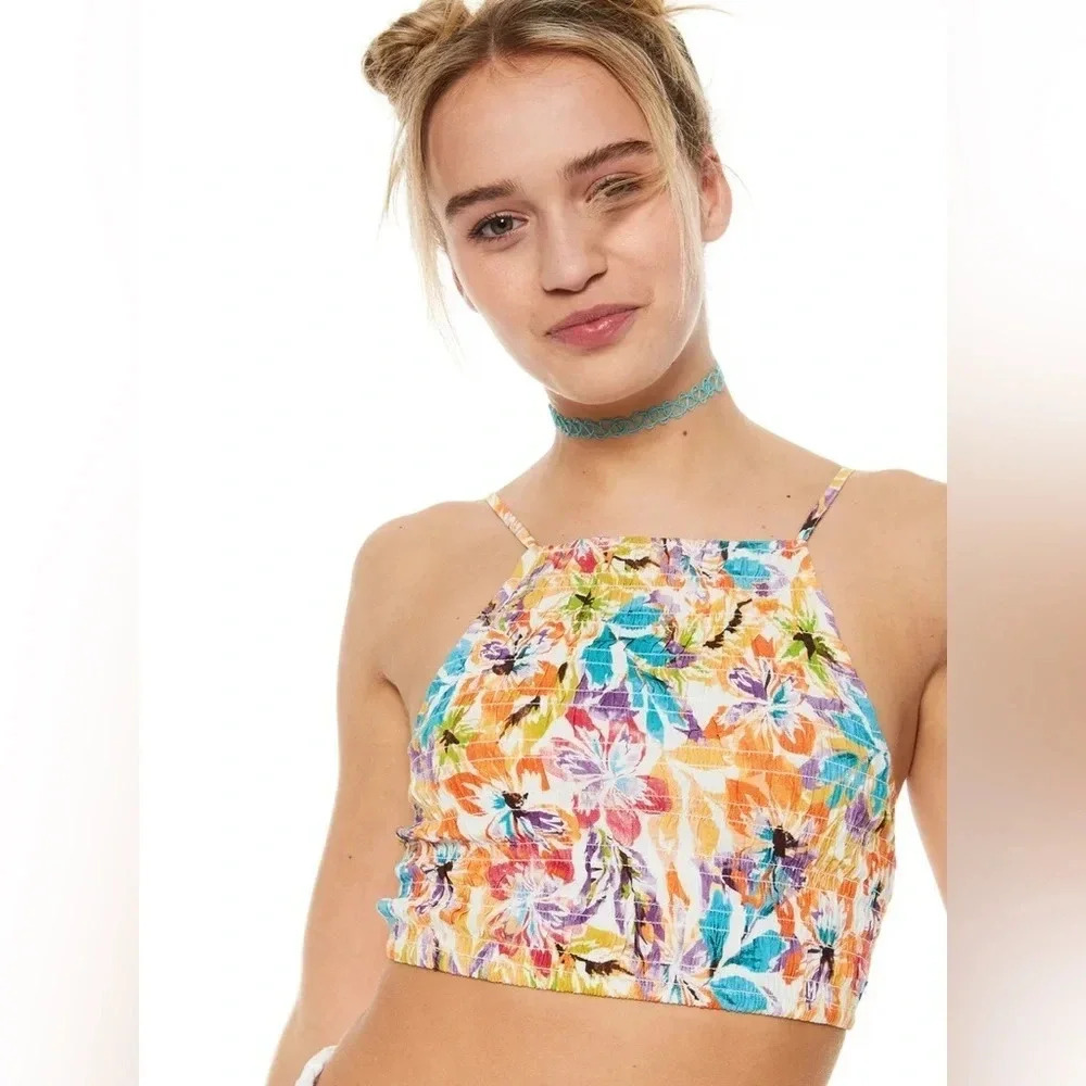 Roxy Live Free Strappy Tank SNOW WHITE PUALANI COMBO M L - Picture 4 of 11